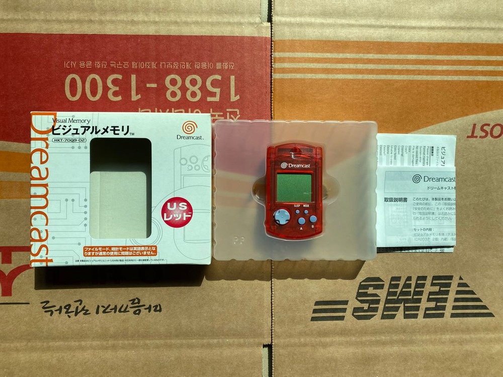 드림캐스트 비주얼 메모리 US 레드 이미지