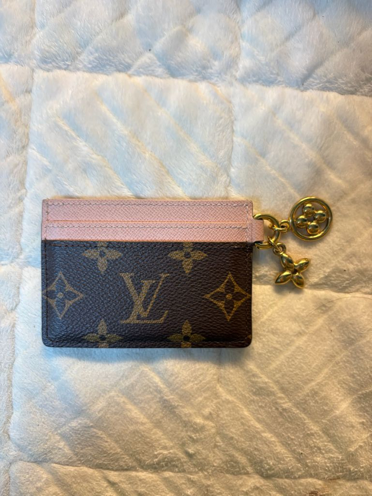 루이비통 LV 참 카드지갑 카드홀더 핑크 분홍--2