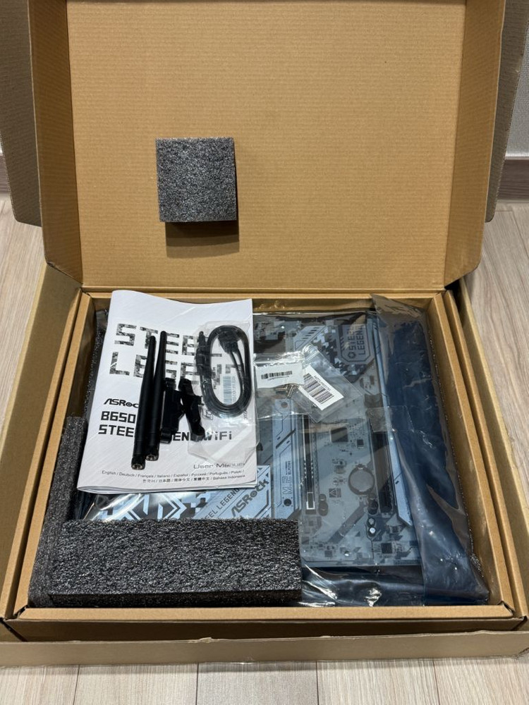 라이젠 7800x3d + b650스틸레전드wifi 보드셋 이미지