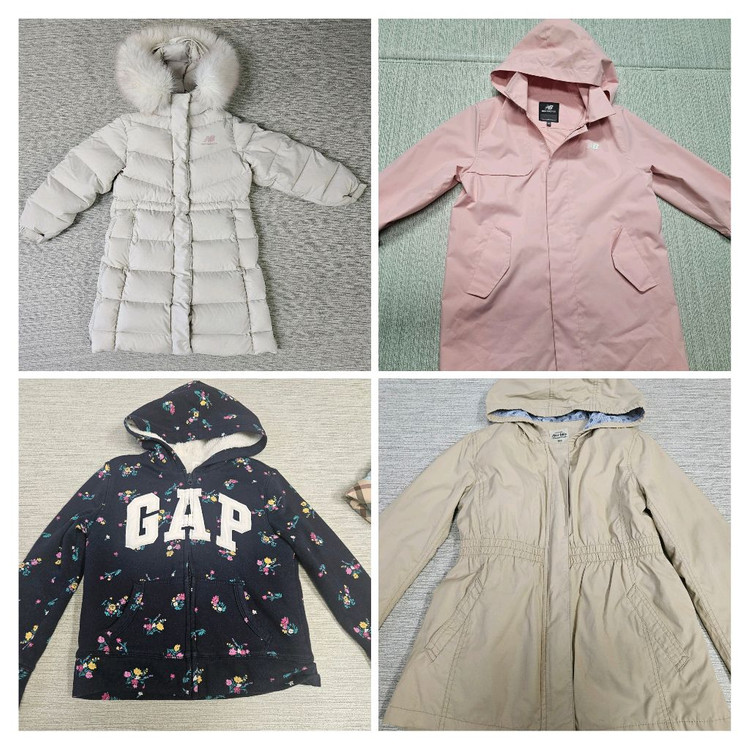 뉴발란스키즈 패딩 130 뉴발란스키즈 바람막이130 등 일괄 택포5만--0