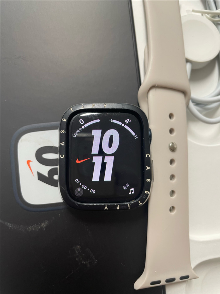 애플워치7나이키 41mm 미드나이트--2