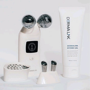미사용 더마링크 페이스 마사지기 LED 3종 헤드 + 하이드로 젤