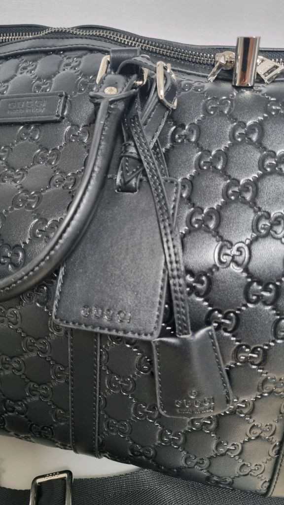 구찌 시마가죽 보스톤백 이미지