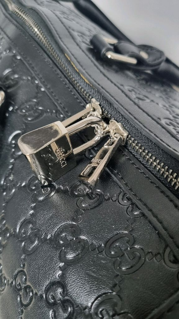 구찌 시마가죽 보스톤백 이미지