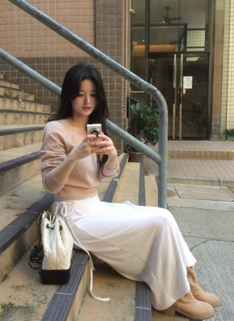 샵모도 로브유 니트 누드핑크 1사이즈--1