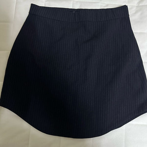 자라 네이비 스트라이프 스커트