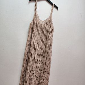 써스데이아일랜드 레이어드 끈니트원피스