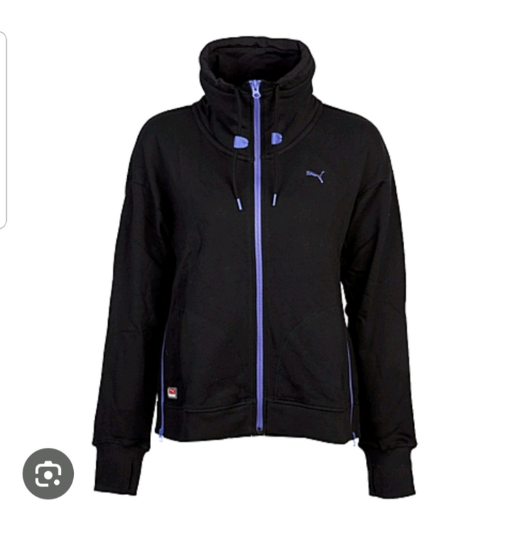 푸마 블랙 집업 의류 스포츠 트레이닝복 상의 캐주얼 일상복 운동복 사이즈 L--1