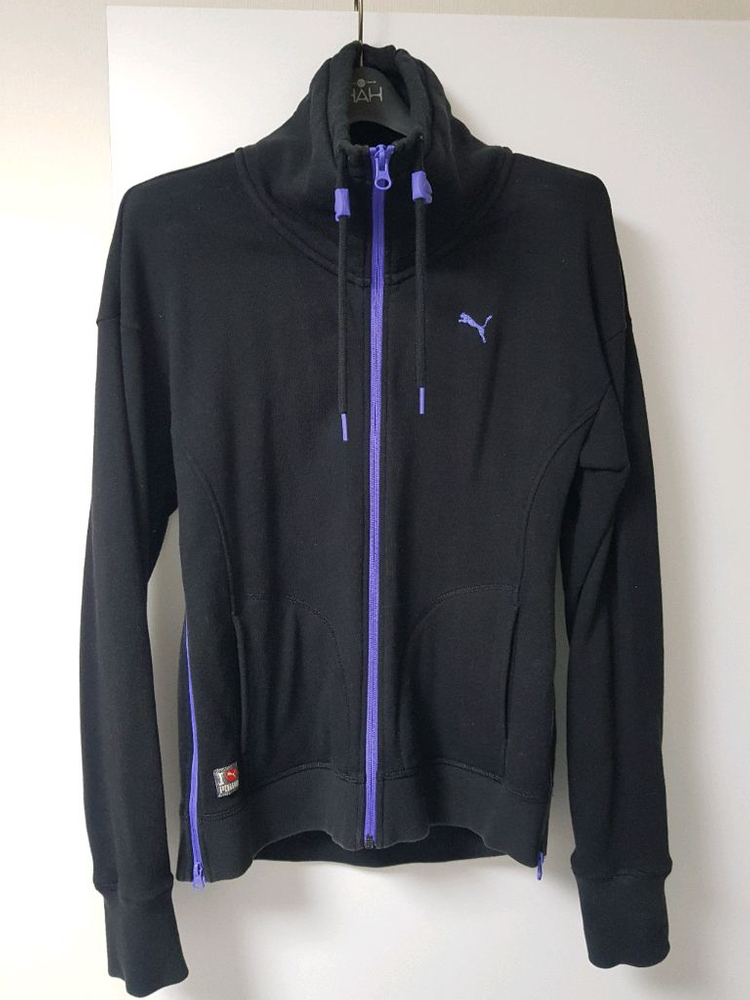 푸마 블랙 집업 의류 스포츠 트레이닝복 상의 캐주얼 일상복 운동복 사이즈 L--2