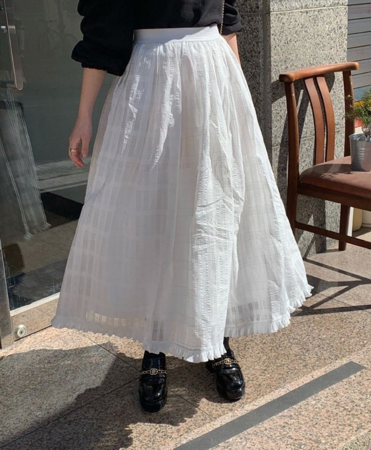 [새상품] 바이씨니 제작체크쁘띠 스커트 이미지