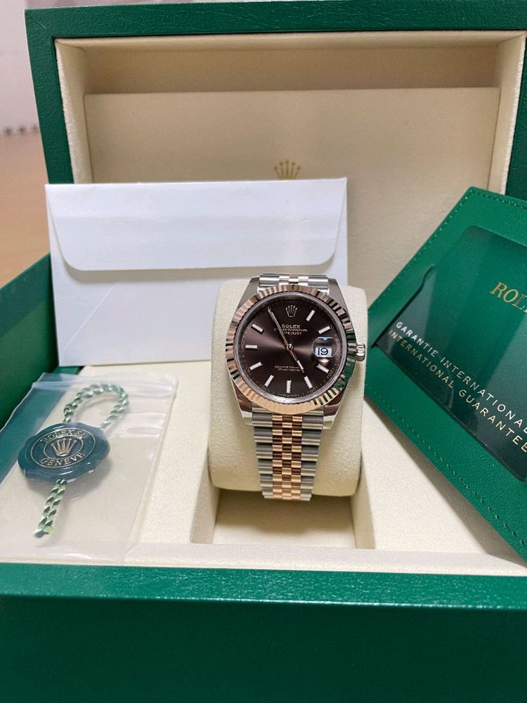 롤렉스 126331 데이저스트 41 초코판 바 인덱스 로골콤비--7