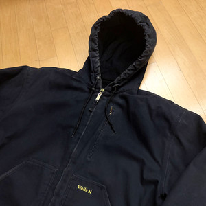 [Walls] 블랙 캔버스 후드 워크 자켓 (칼하트 엑티브맛)