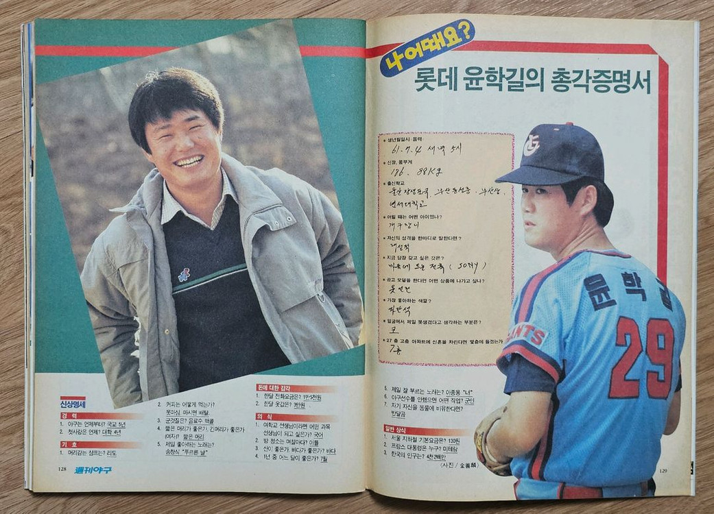 1988년 통권 42호 주간야구 잡지--5