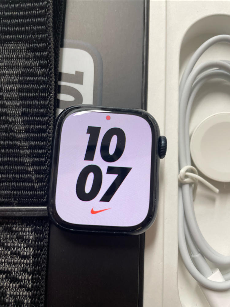 애플워치7나이키 41mm 미드나이트--1