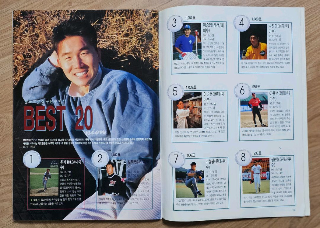 1997년 1월호 월간 베이스볼 코리아 잡지--8