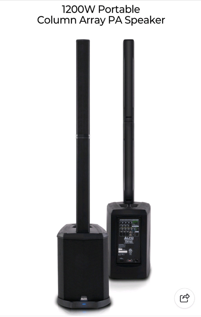 1200w 컬럼 어레이 스피커 1개 새상품 이미지