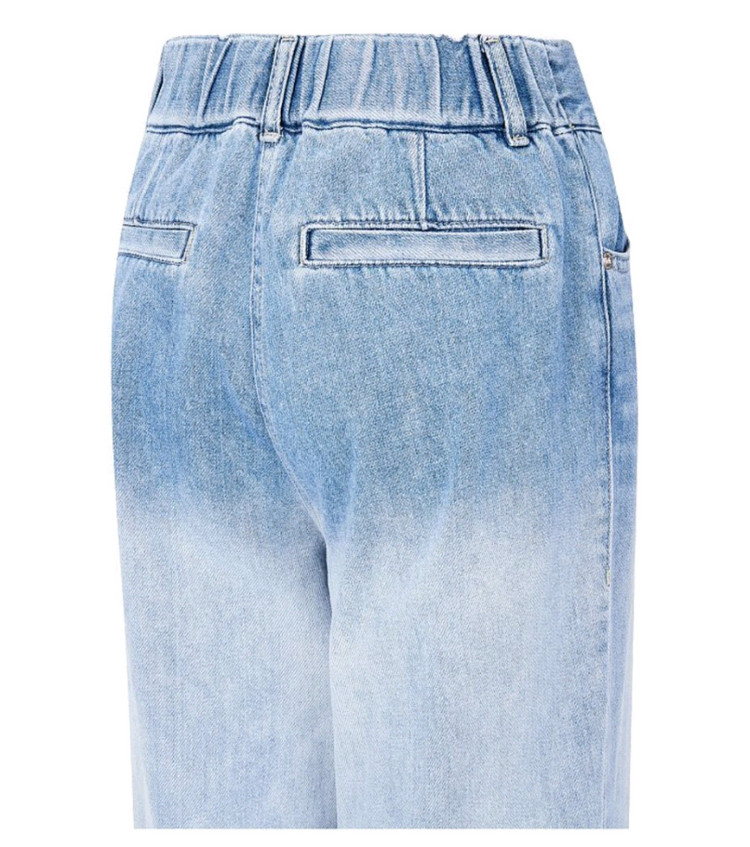 [새상품]보브(VOV) 아웃포켓 투버튼 와이드 데님팬츠--4