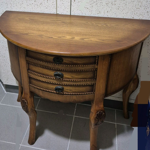 원목 반달형 서랍장테이블 협탁 79*74 안산근교 새솔동 직거래 이미지