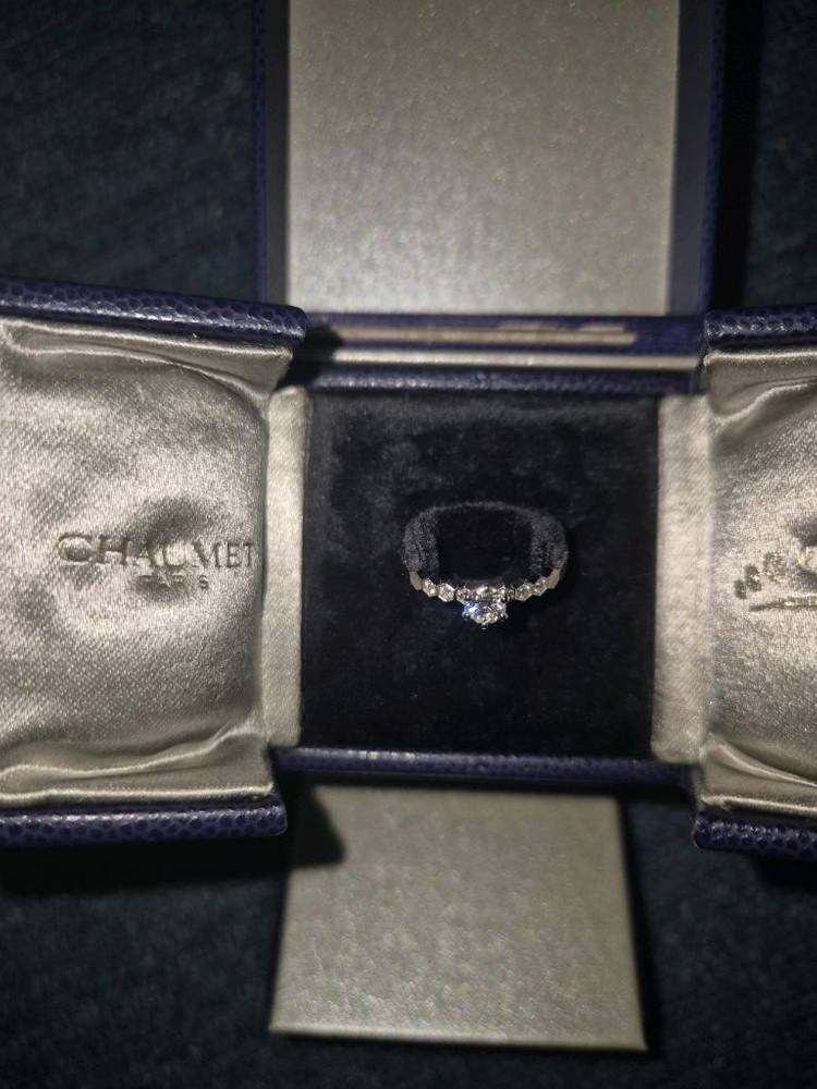 쇼메 비 드 쇼메 0.3캐럿 다이아 반지 솔리테어(비 마이 러브) 이미지