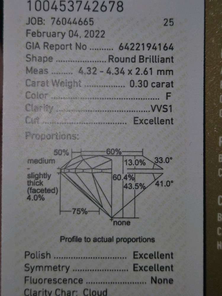 쇼메 비 드 쇼메 0.3캐럿 다이아 반지 솔리테어(비 마이 러브) 이미지