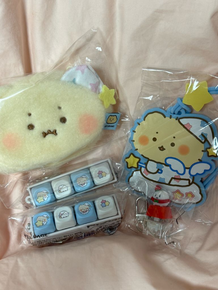 (새상품)올리브영 망곰이 콜라보(망곰이 키캡/망곰이 러기지택/망곰이 파우치) 이미지