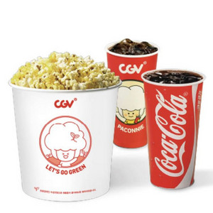 CGV 콤보(팝콘L + 음료M 2잔)