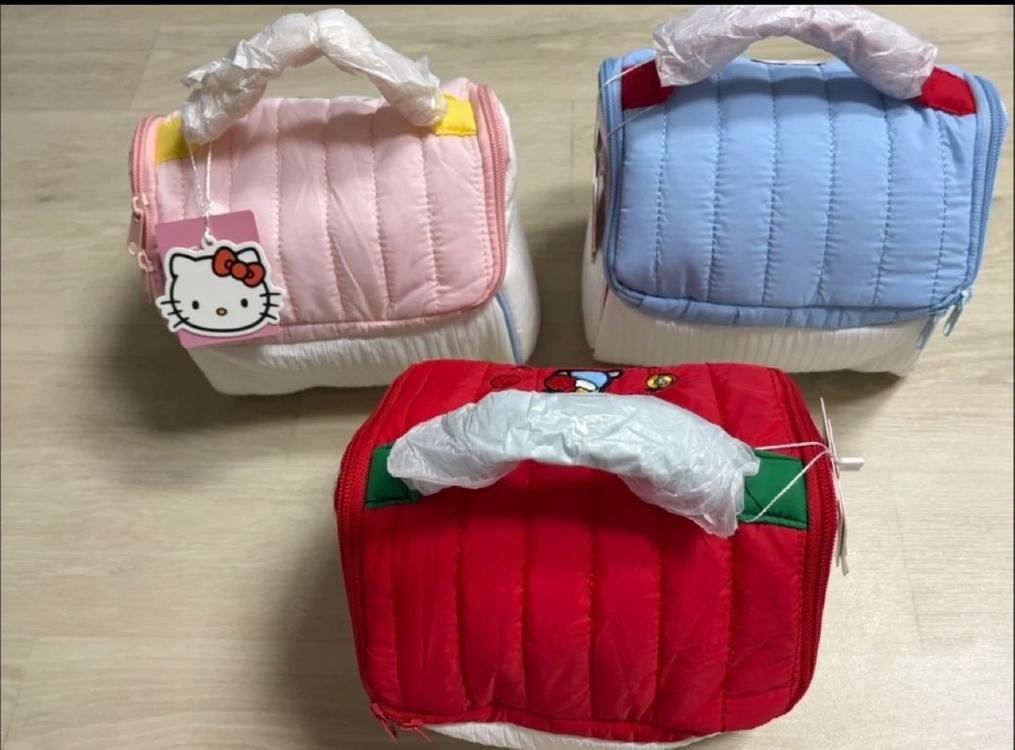 산리오 헬로키티 정품 애플 하우스 파우치 화장품 여행용 대용량 보조가방 이미지