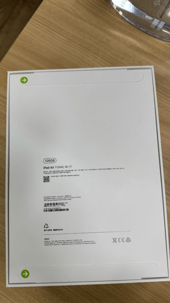 (미개봉 새상품) 아이패드 에어 11 m4 128g 블루 이미지