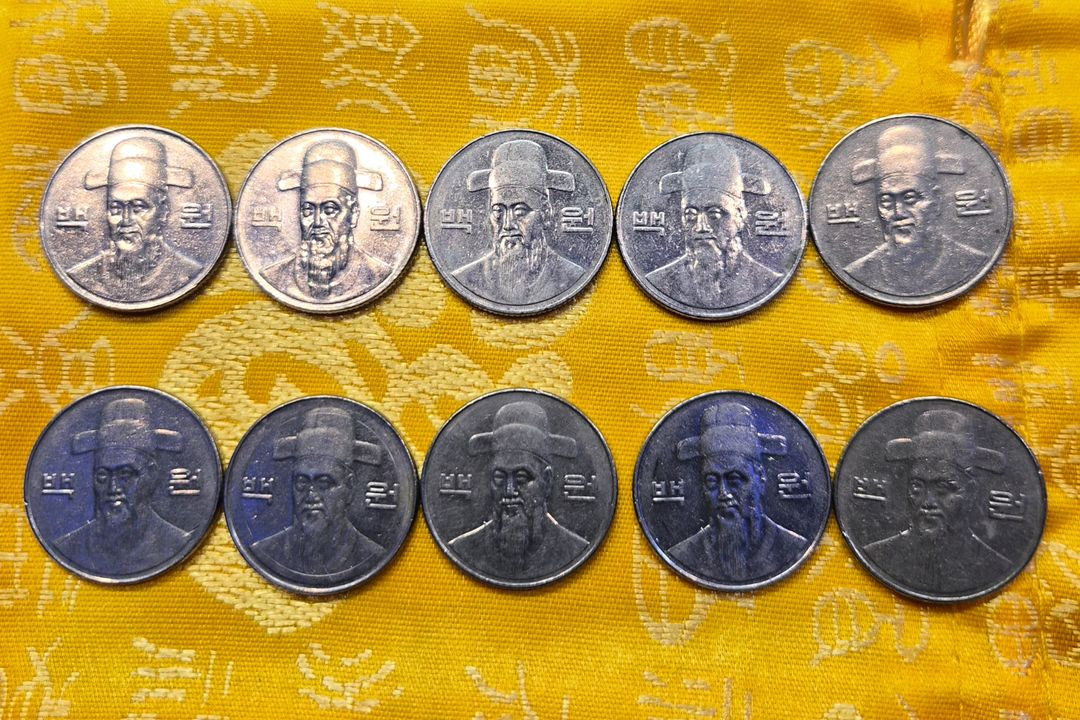 2006년 100원 동전 10개세트 이미지