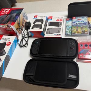 닌텐도 스위치2 민트급 풀세트 + 게임팩 3개 판매합니다