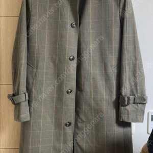 빈폴 체크 트렌치코트 맥코트 95사이즈 팝니다. 헤지스 닥스 헨리코튼 바버 이미지