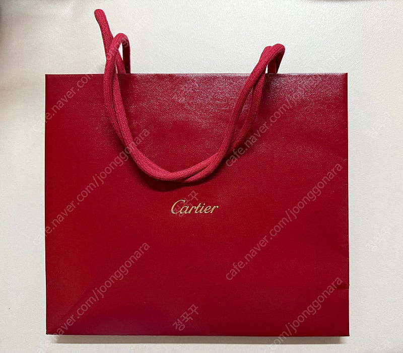 까르띠에 팔찌 박스 쇼핑백 cartier 내용물 없음 이미지