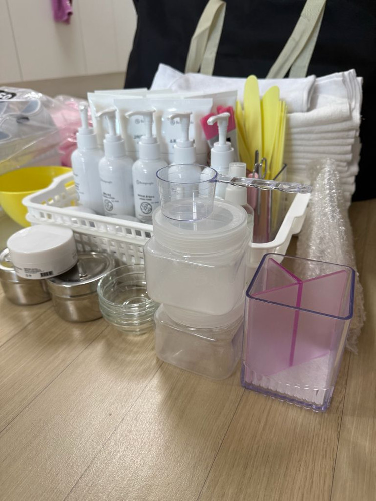 피부미용 실기 재료 이미지