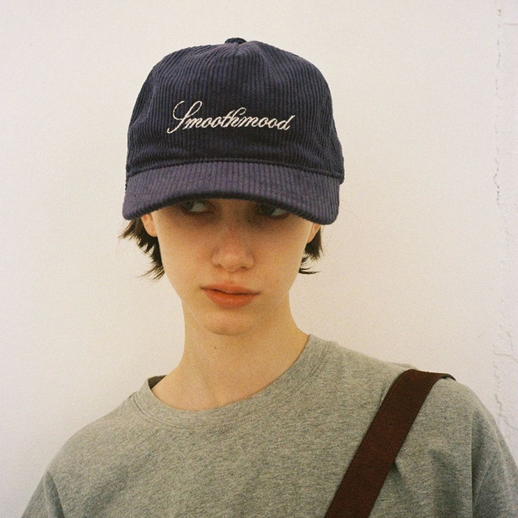 스무드무드 스무스무드 Blueberry Corduroy Logo Ball Cap 이미지