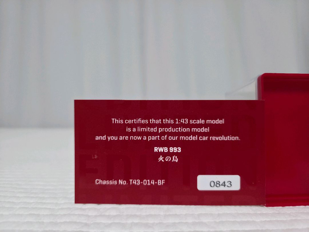 1:43 타막웍스 RWB 993 (불새) 한정판 이미지