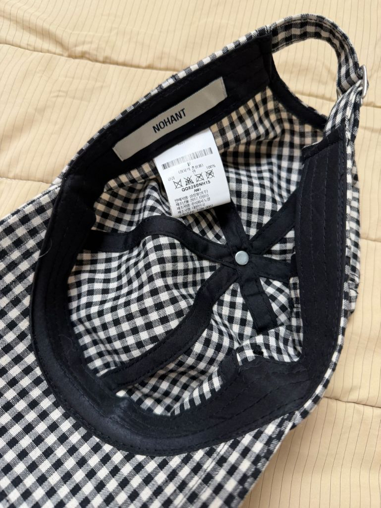 노앙 체크 볼캡 이미지