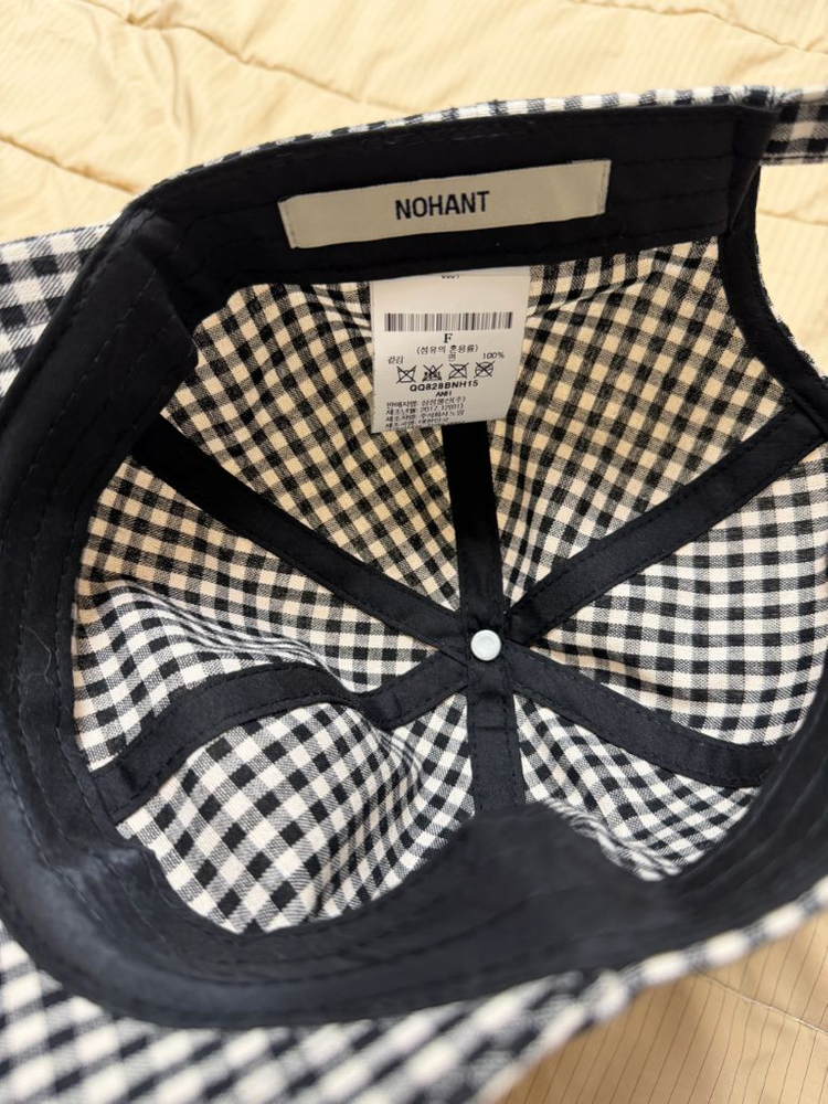 노앙 체크 볼캡 이미지