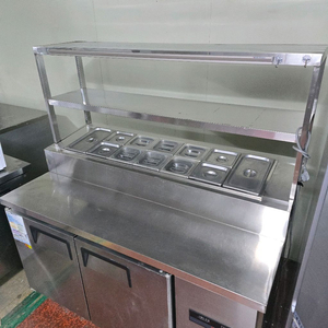 토핑 냉장고 1500 2단 선반 디지털조절, 김밥 반찬 이미지