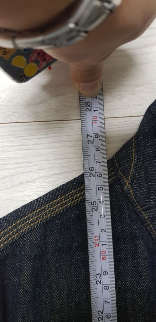 로맨틱크라운 찢청자켓 M 95호 S급! 이미지