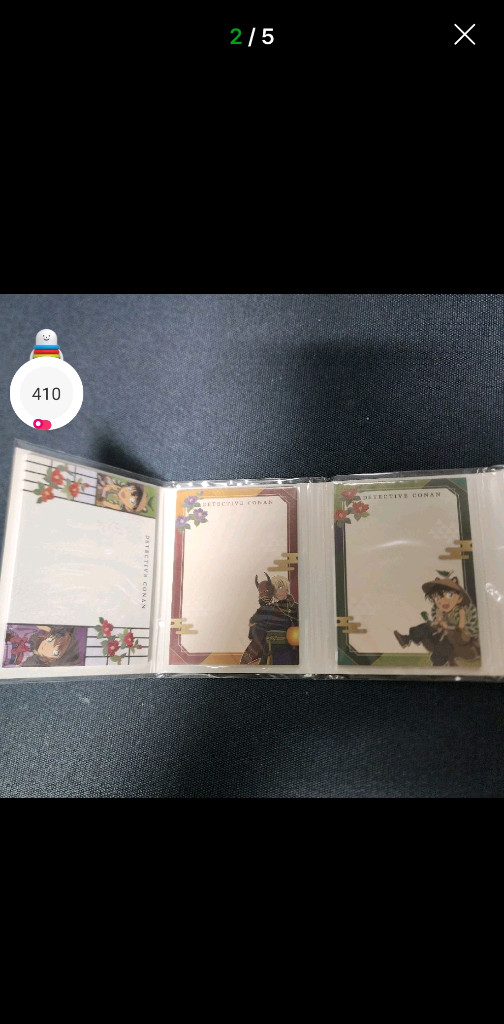 명탐정 코난 포스트잇 메모지 스티커 미개봉 2종 일괄 이미지