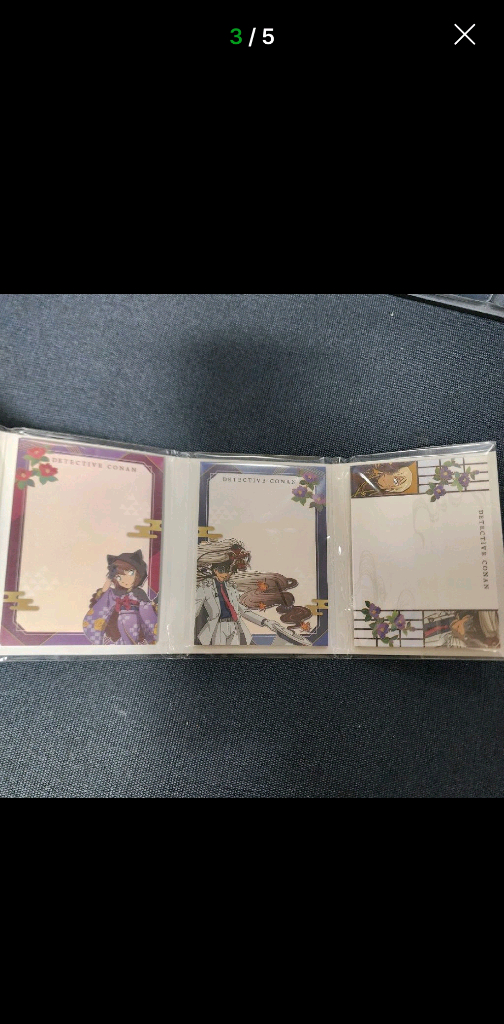 명탐정 코난 포스트잇 메모지 스티커 미개봉 2종 일괄 이미지