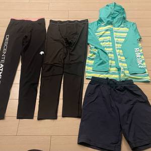 데상트 레깅스, 노스페이스 반바지, 래쉬가드 (수영복) 이미지