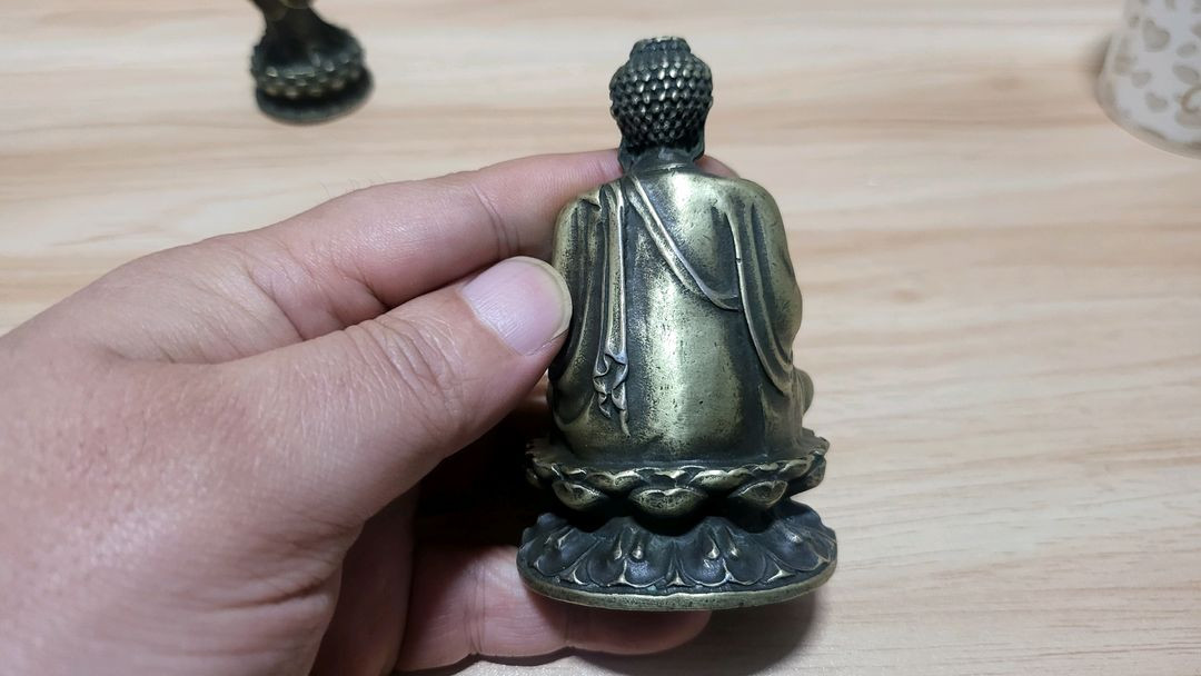 불교예술) 황동 불상 석가모니, 관세음보살 부처님 2점 일괄 이미지