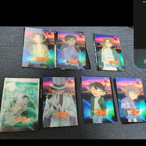 명탐정 코난 100만달러의 펜타그램 오릉성 개봉 기념 렌티큘러 카드 7종 이미지