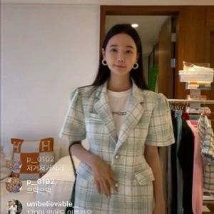 승뮤즈 트위드자켓 이너반팔 세트