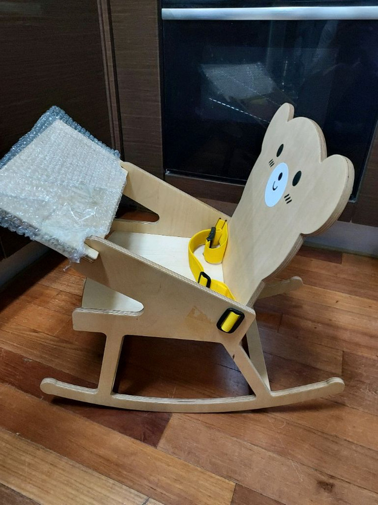 유아 원목흔들의자 10000원 이미지