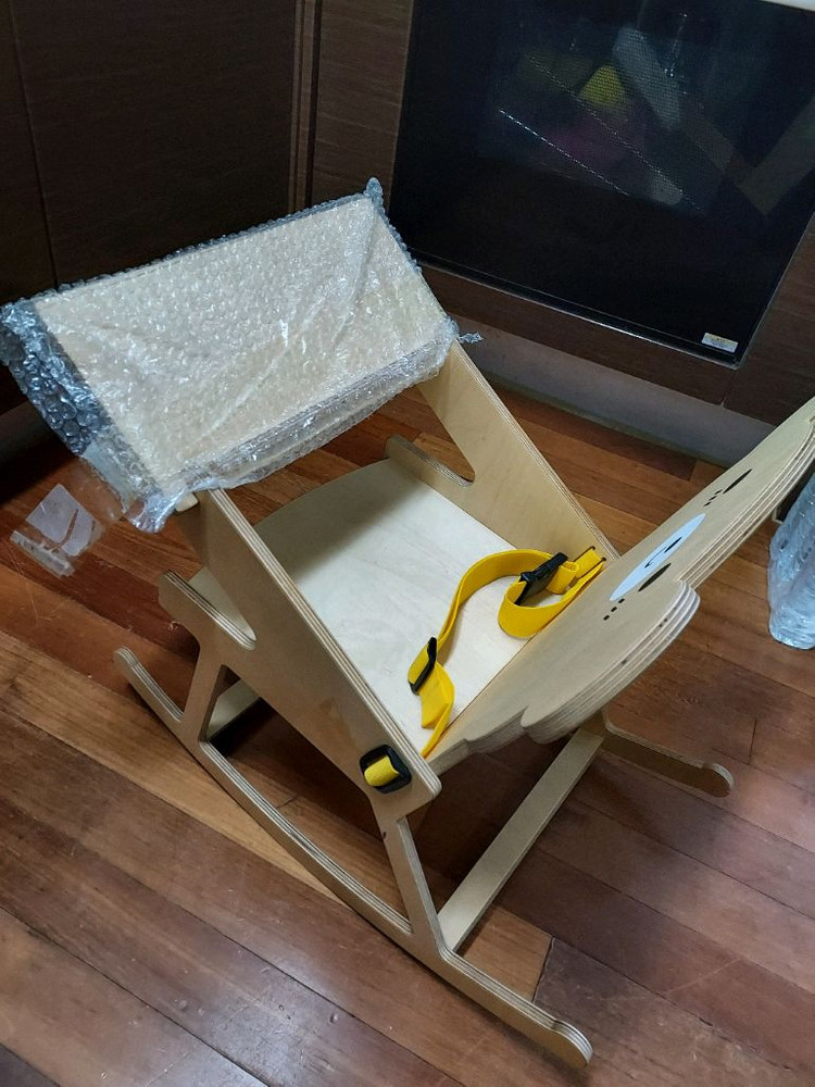 유아 원목흔들의자 10000원 이미지
