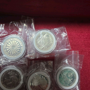 1972년 뮌헨 올림픽 기념 은화 5종 이미지