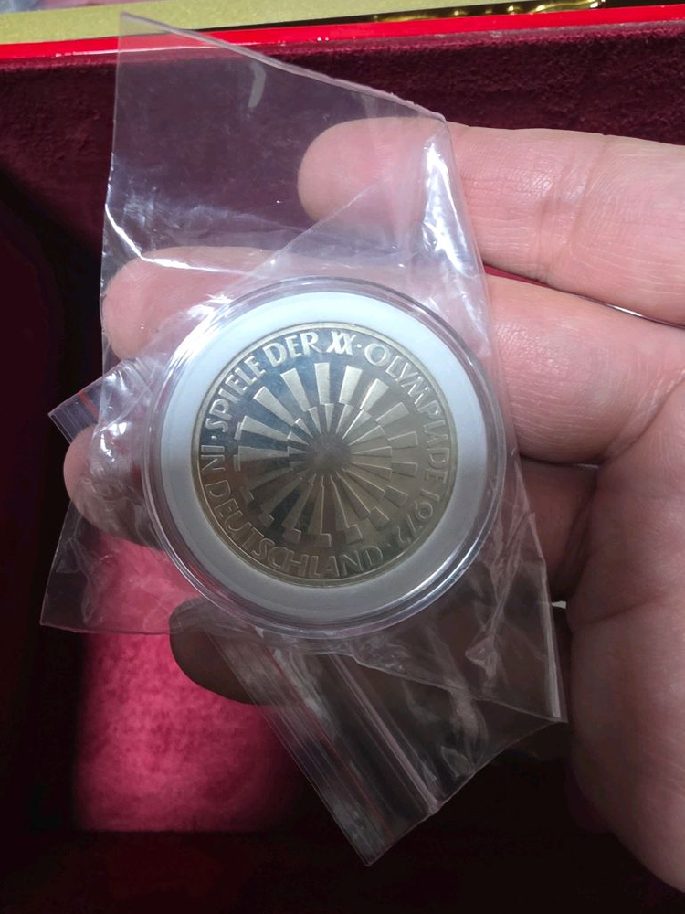 1972년 뮌헨 올림픽 기념 은화 5종 이미지