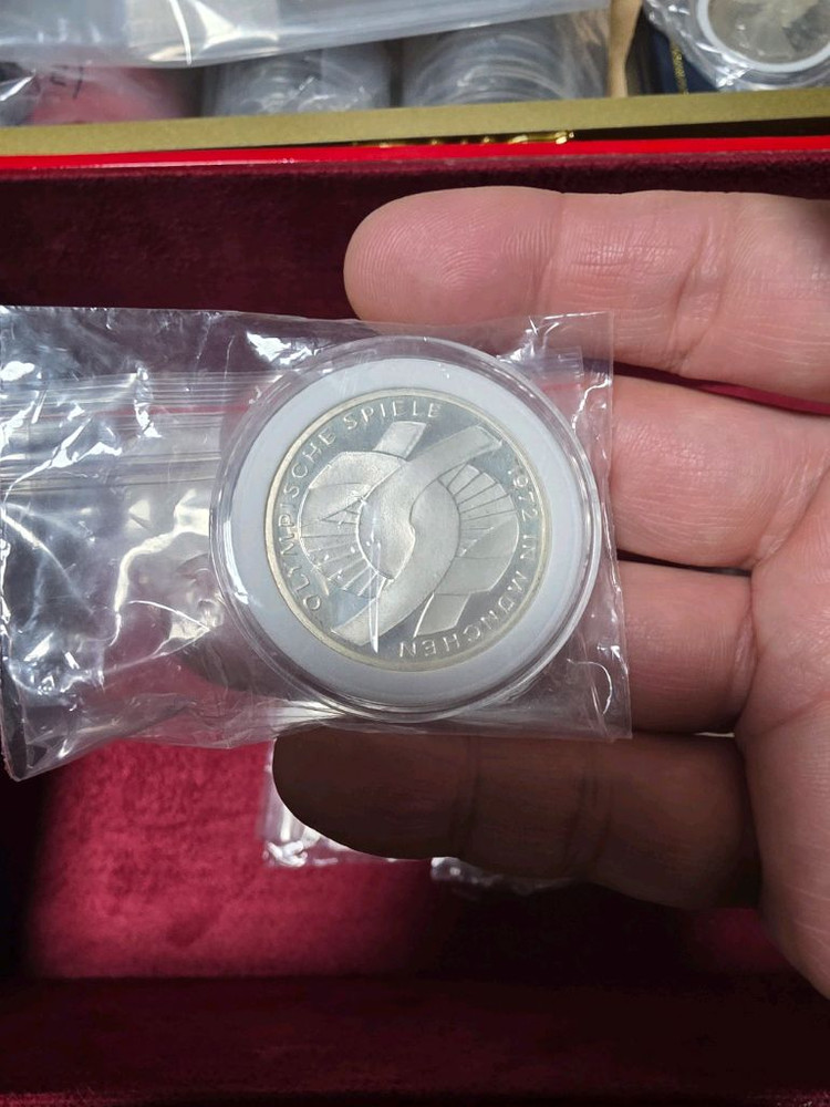 1972년 뮌헨 올림픽 기념 은화 5종 이미지